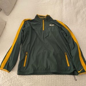 Men’s Size M Nike Green Bay Packers 1/4 zip windbreaker